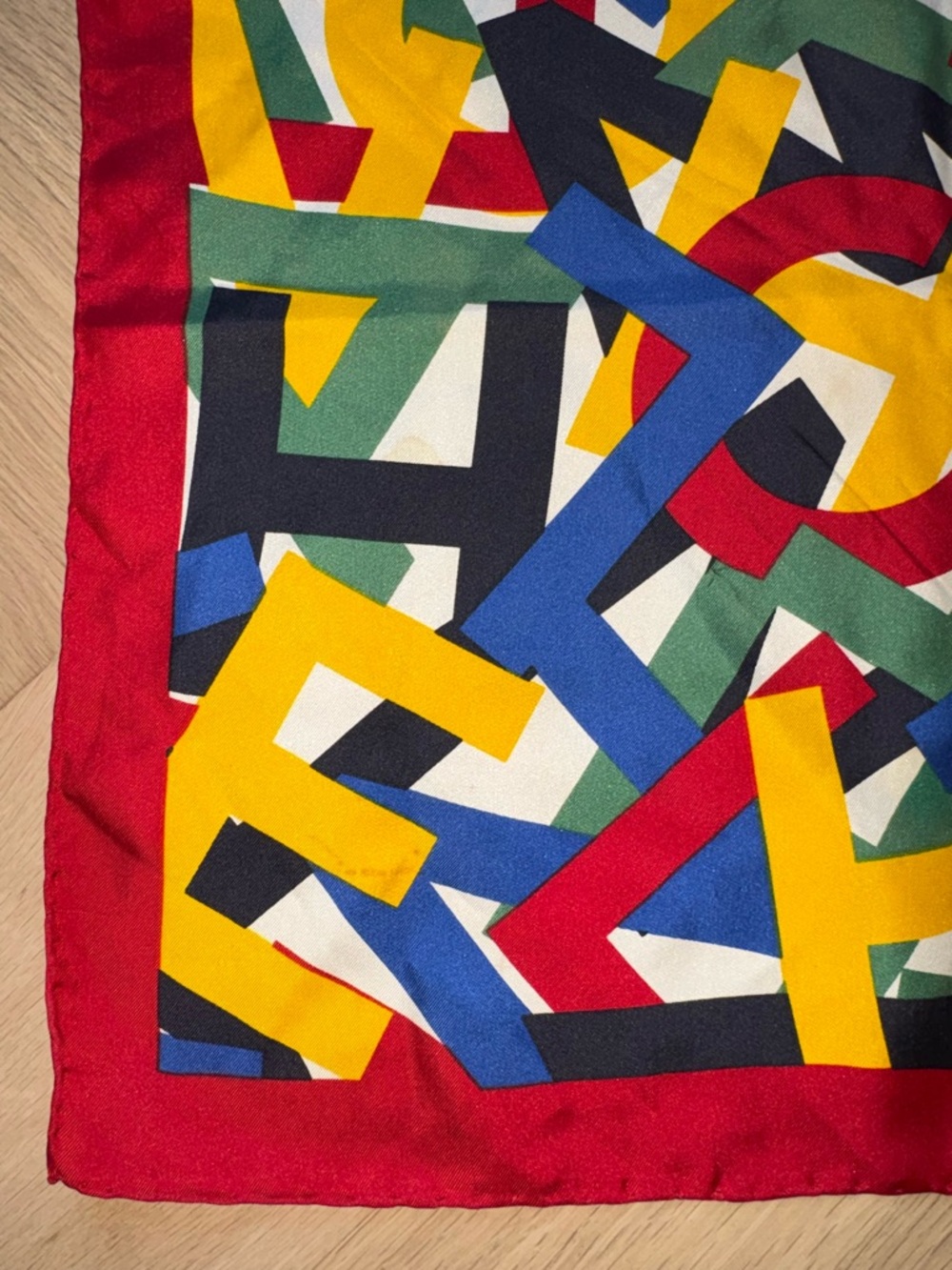 CHANEL Silk Scarf “Alphabet Soup” Ultra Rare UNICORN! - Picture 7 of 13